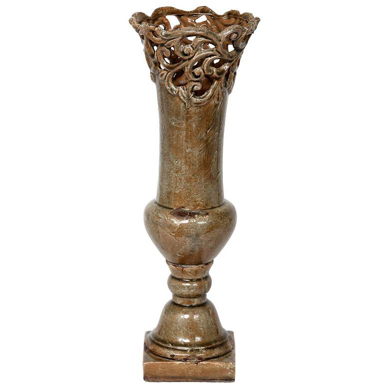 Image 1 Castalia Large 20" High Ceramic Flower Vase