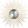 Castallia Gold 28" Round Metal Wall Clock