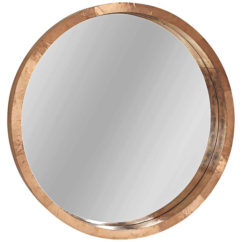 Image 1 Castavet Copper 31 1/2 inch Round Wall Mirror