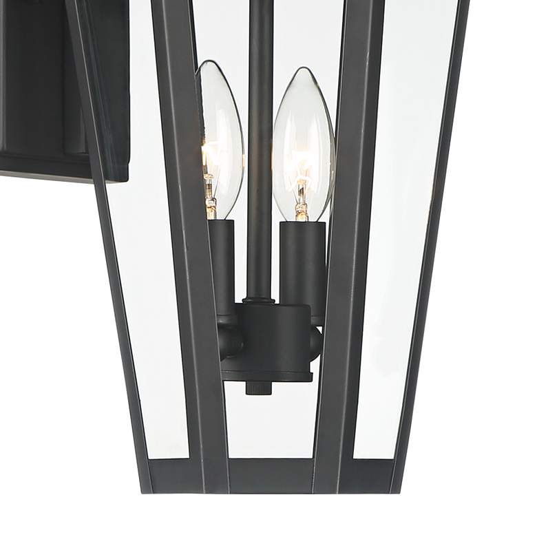 Image 3 Castella 17 1/2" High Matte Black Traditional Outdoor Wall Light more views