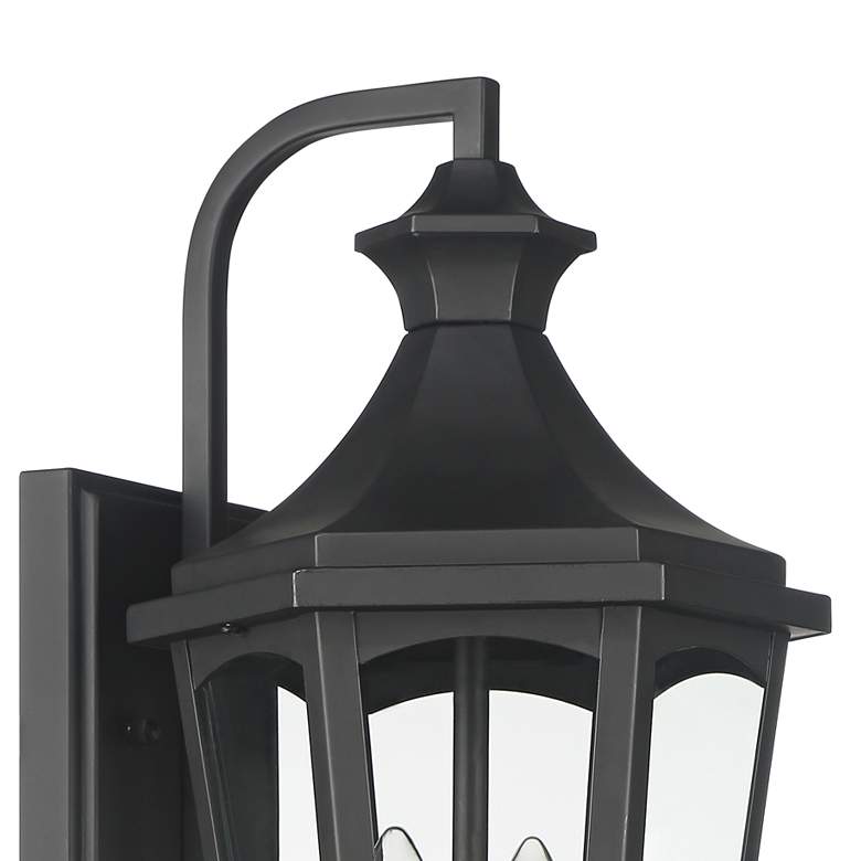 Image 4 Castella 17 1/2" High Matte Black Traditional Outdoor Wall Light more views