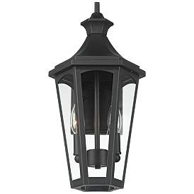 Image5 of Castella 17 1/2" High Matte Black Traditional Outdoor Wall Light more views
