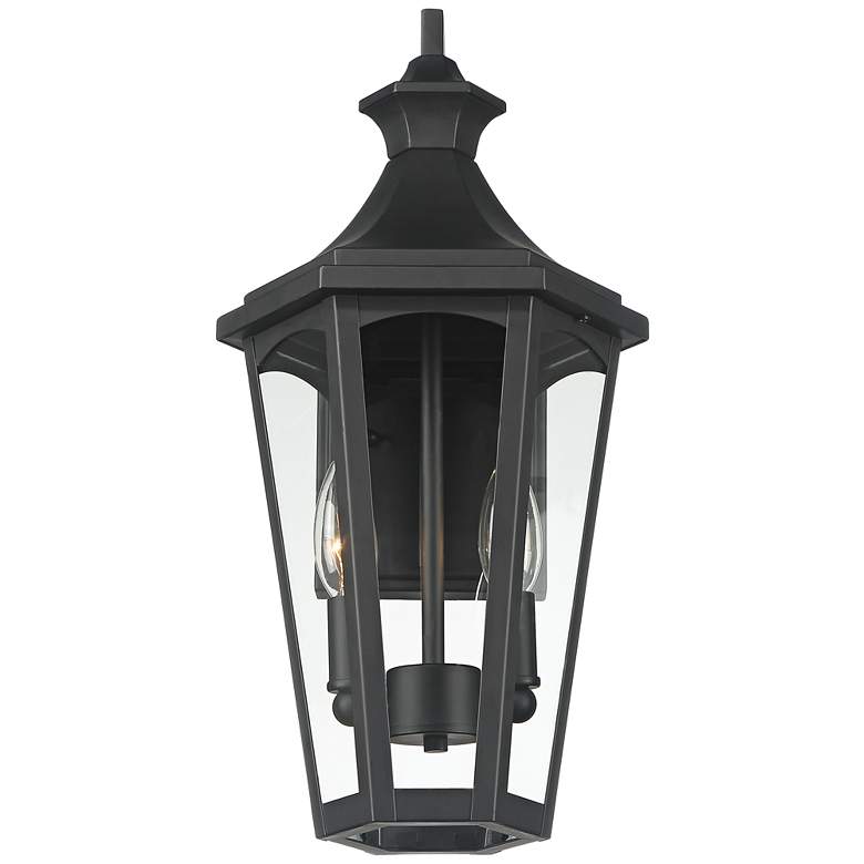 Image 5 Castella 17 1/2" High Matte Black Traditional Outdoor Wall Light more views