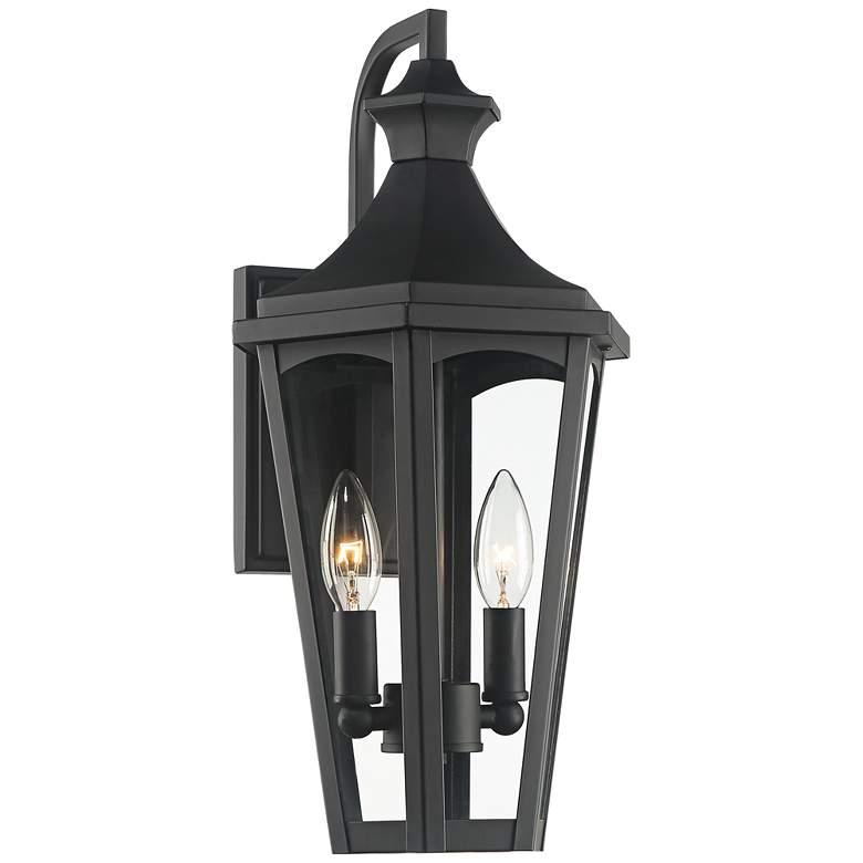 Image 6 Castella 17 1/2" High Matte Black Traditional Outdoor Wall Light more views