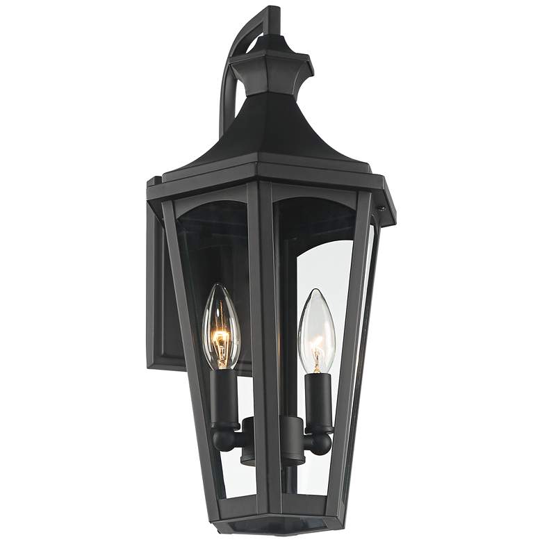 Image 7 Castella 17 1/2" High Matte Black Traditional Outdoor Wall Light more views