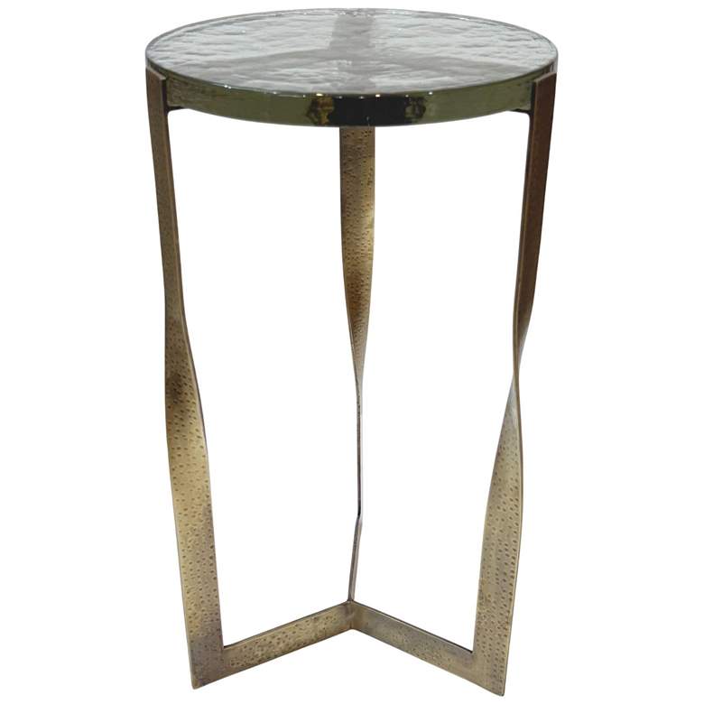 Image 1 Castella Round Side Table - Brass