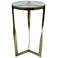 Castella Round Side Table - Brass