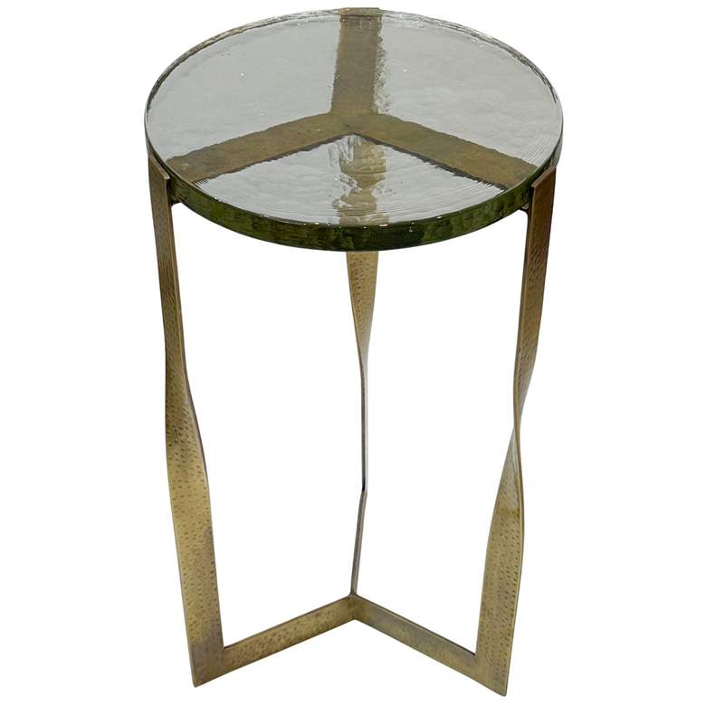 Image 2 Castella Round Side Table - Brass more views