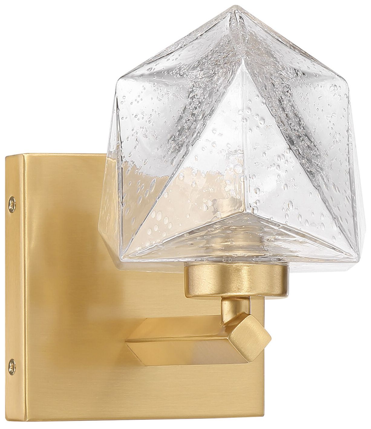 Image 2 Castello 1-Light Wall Sconce in Warm Brass more views