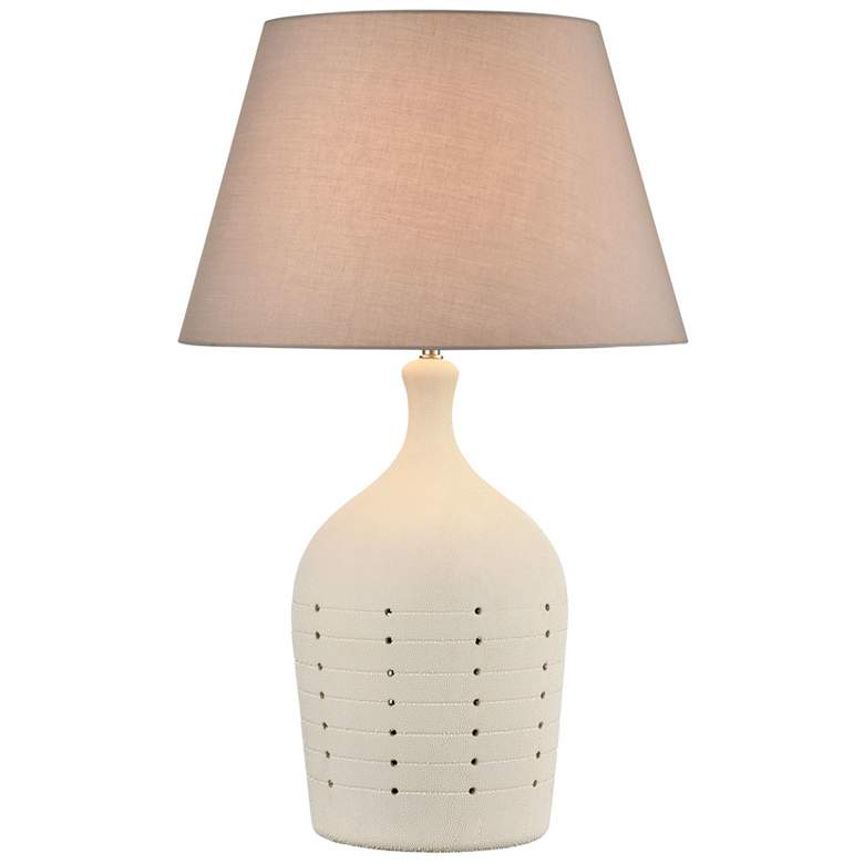 Image 1 Casterly Cream Earthenware Vase Table Lamp