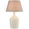 Casterly Cream Earthenware Vase Table Lamp