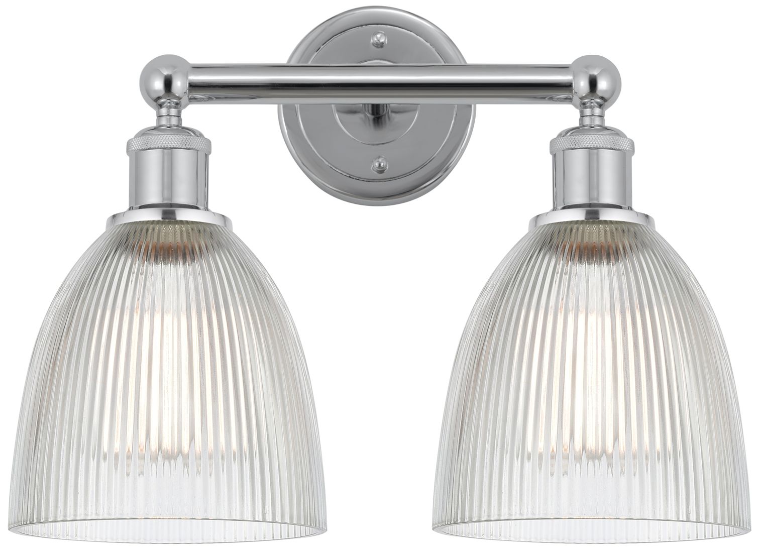 Castile 11 1/4"H Chrome 2-Light Wall Sconce with Clear Glass