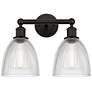 1_Castile 15" 2-Light Oil Rubbed Bronze Bath Light w/ Clear Shade