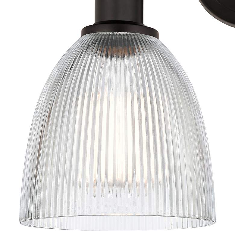 Image 2 Castile 15" 2-Light Oil Rubbed Bronze Bath Light w/ Clear Shade more views