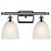 Castile 16" Wide 2 Light Polished Chrome Bath Vanity Light w/ White Sh