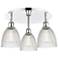 Castile 17.75"W 3 Light Polished Chrome Flush Mount With Clear Glass S