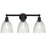 Castile 24" 3-Light Oil Rubbed Bronze Bath Light w/ Clear Shade