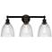 Castile 24" 3-Light Oil Rubbed Bronze Bath Light w/ Clear Shade