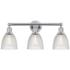 Castile 24" Wide 3 Light Polished Chrome Bath Vanity Light With Clear 
