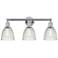 Castile 24" Wide 3 Light Polished Chrome Bath Vanity Light With Clear