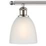 2_Castile 26" Wide 3 Light Polished Nickel Bath Vanity Light w/ White Sh more views