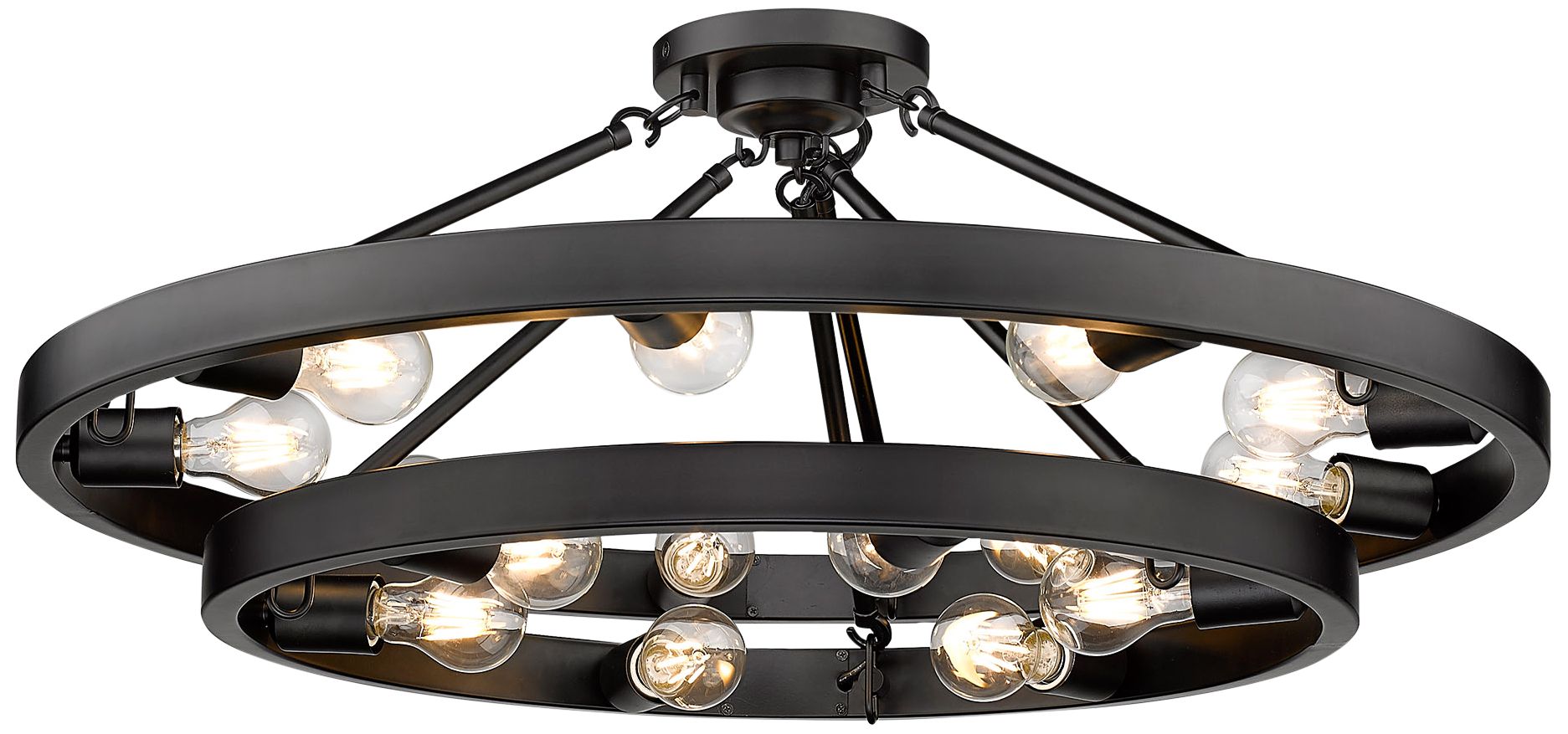 matte black ceiling light