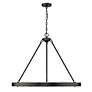 3_Castile 32" Wide Matte Black 9-Light Ring Chandelier more views