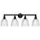 Castile 33" 4-Light Oil Rubbed Bronze Bath Light w/ Clear Shade