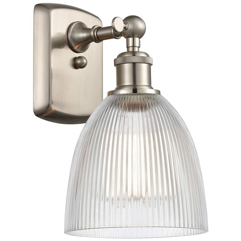 Image 1 Castile 6" LED Sconce - Nickel Finish - Clear Shade