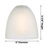6_Castile 6" Wide Brushed Satin Nickel Stem Hung Mini Pendant w/ White S more views