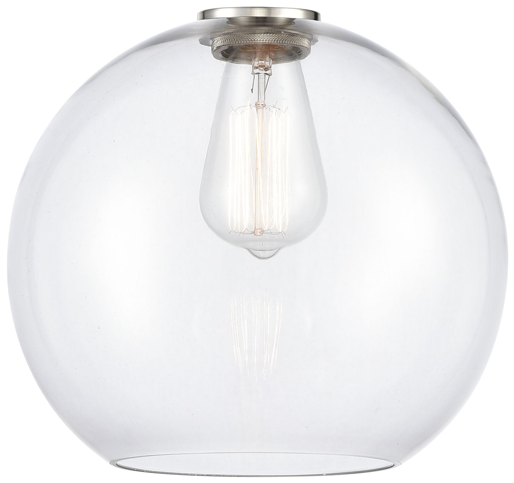 Image 3 Castile 6" Wide Polished Chrome Stem Hung Mini Pendant w/ White Shade more views