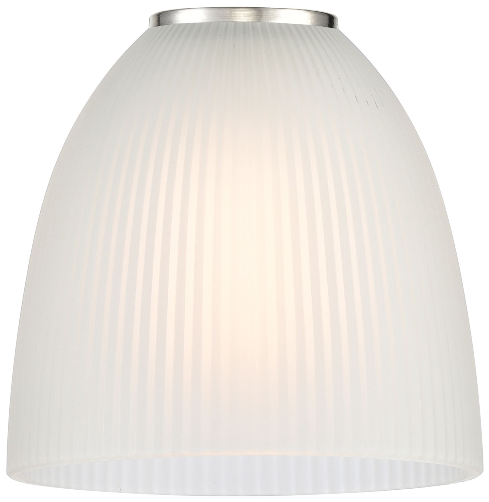 Image 3 Castile 6" Wide Satin Gold Stem Hung Mini Pendant w/ White Shade more views