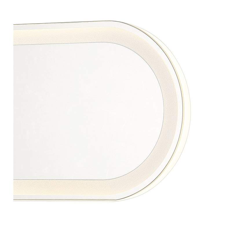 Image 3 Castilion White 18" x 6 3/4" LED Backlit Wall Mirror more views