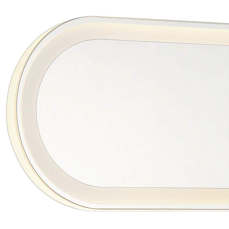 Image 2 Castilion White 24 inch x 6 3/4 inch LED Backlit Wall Mirror more views
