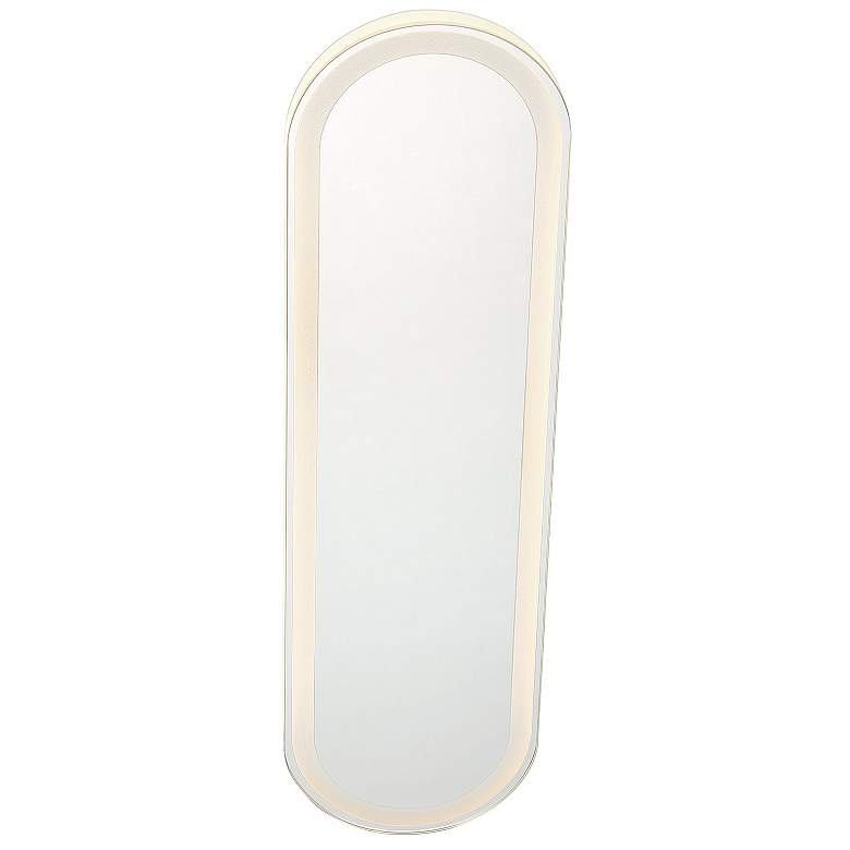 Image 2 Castilion White 24" x 6 3/4" LED Backlit Wall Mirror more views
