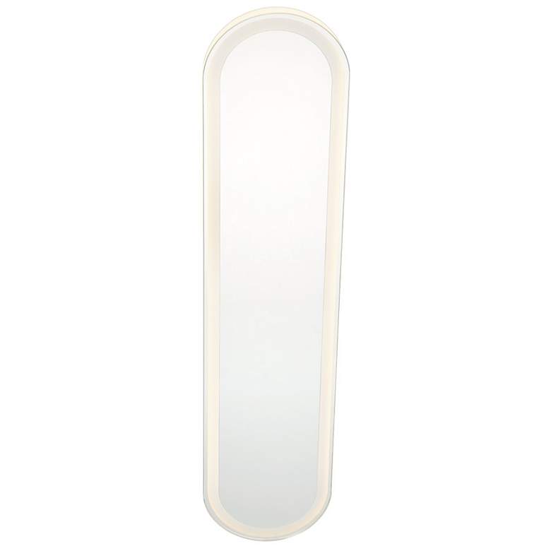 Image 6 Castilion White 30" x 6 3/4" LED Backlit Wall Mirror more views