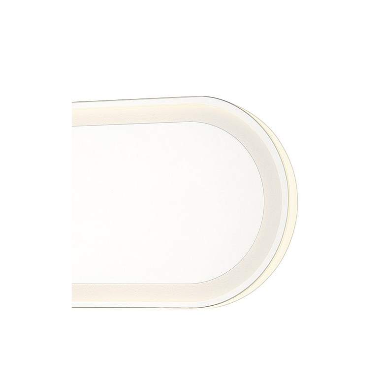 Image 7 Castilion White 30" x 6 3/4" LED Backlit Wall Mirror more views