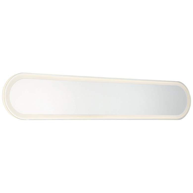 Image 1 Castilion White 36 inch x 6 3/4 inch LED Backlit Wall Mirror