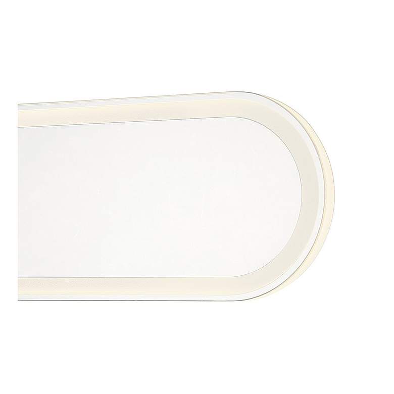 Image 3 Castilion White 36" x 6 3/4" LED Backlit Wall Mirror more views