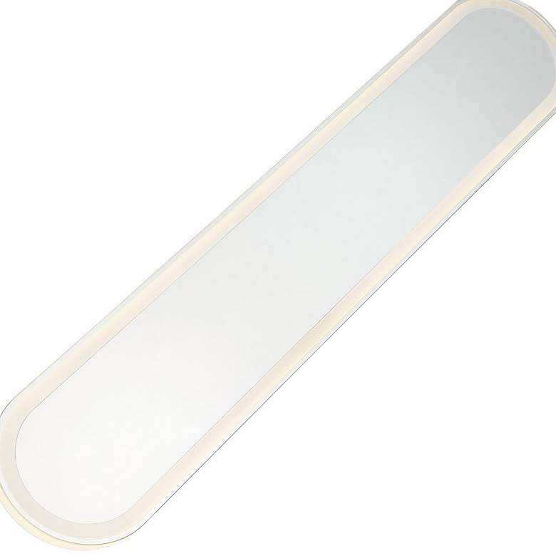 Image 4 Castilion White 36" x 6 3/4" LED Backlit Wall Mirror more views