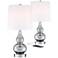 Castine Turquoise Mercury Glass USB Table Lamps Set of 2