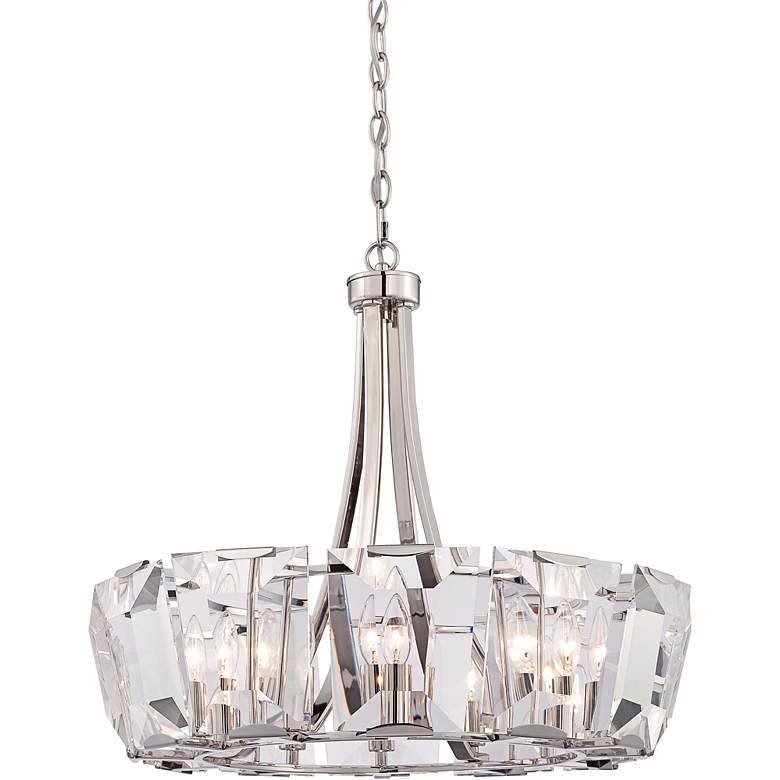 Image 2 Castle Aurora 25 1/2 inchW Crystal Panel 12-Light Chandelier