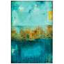 Castle Court 48" High Free Floating Tempered Glass Wall Art in scene