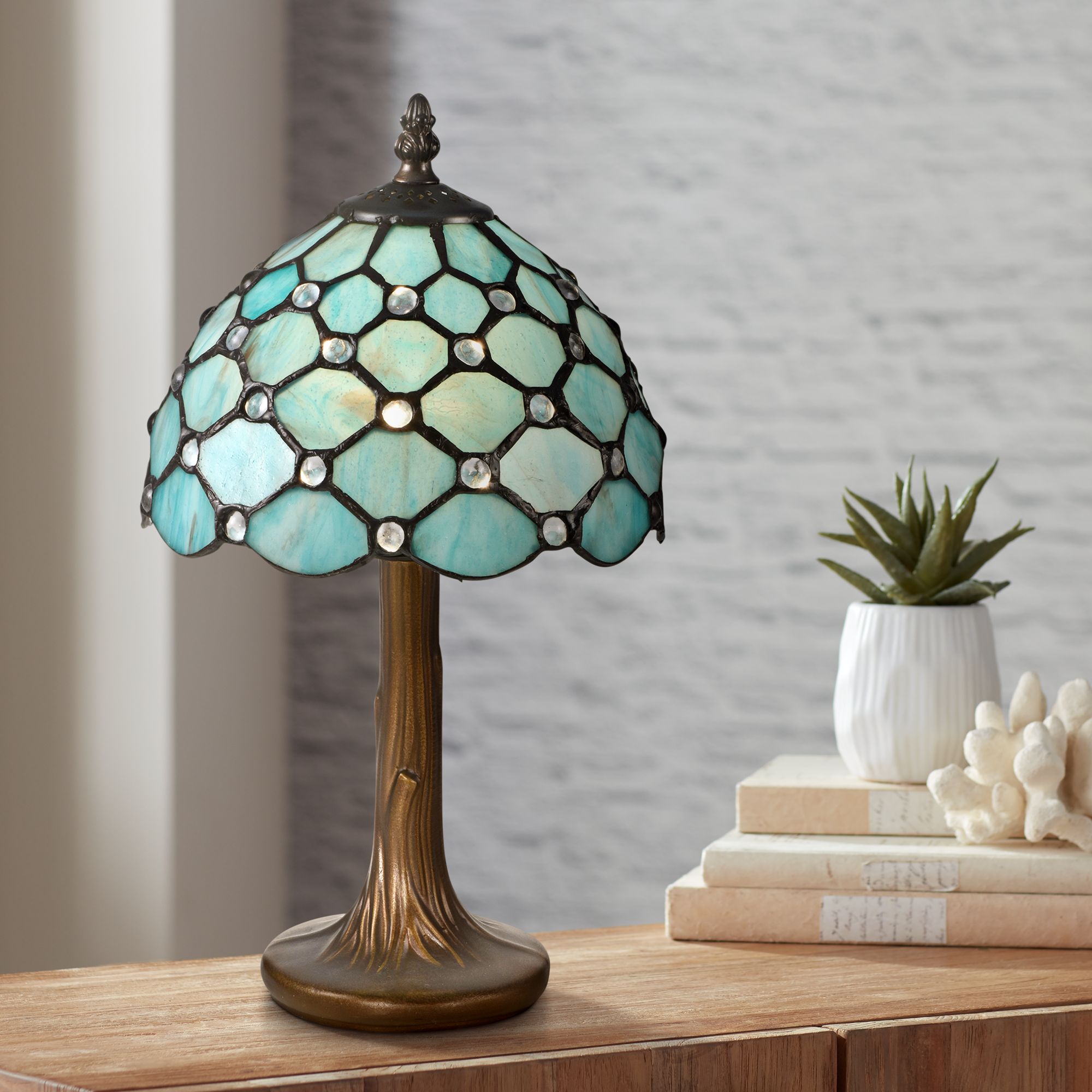 blue tiffany table lamps