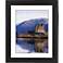 Castle Reflections Black Frame Giclee 23 1/4" High Wall Art