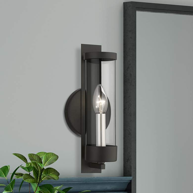 Image 1 Castleton 1 Light Black ADA Single Sconce