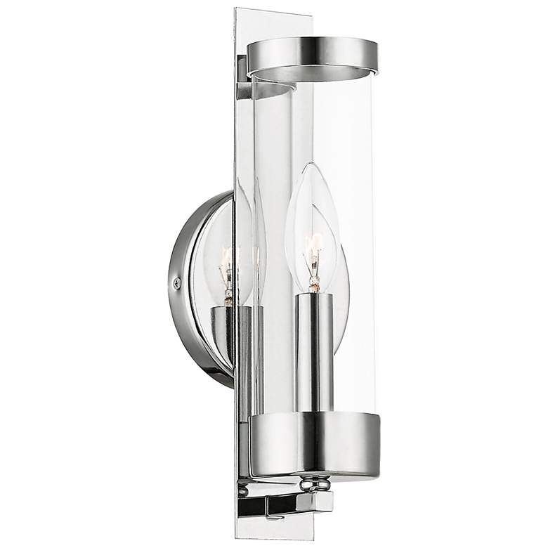Image 2 Castleton 1 Light Polished Chrome ADA Wall Sconce