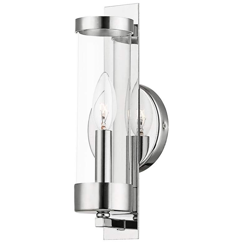 Image 3 Castleton 1 Light Polished Chrome ADA Wall Sconce more views