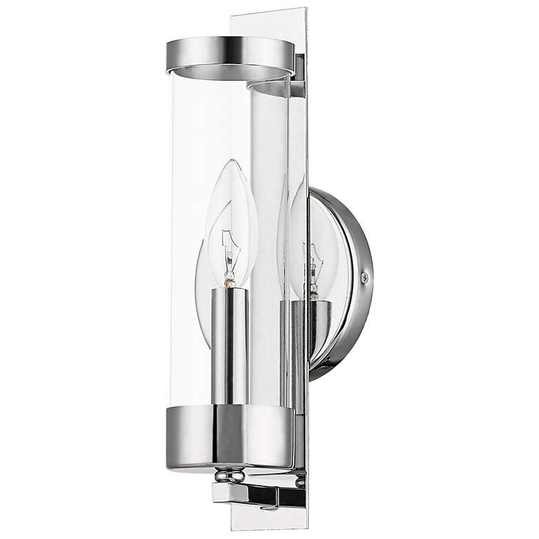 Image 4 Castleton 1 Light Polished Chrome ADA Wall Sconce more views