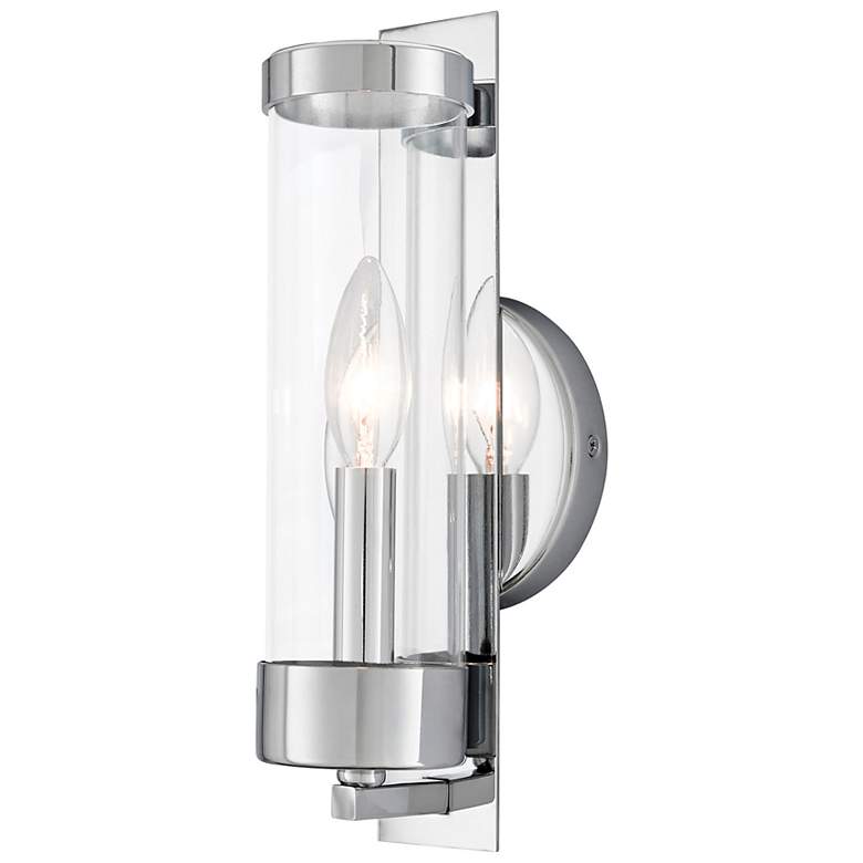 Image 5 Castleton 1 Light Polished Chrome ADA Wall Sconce more views